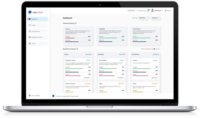 ATP Reflect dashboard for voice of employees