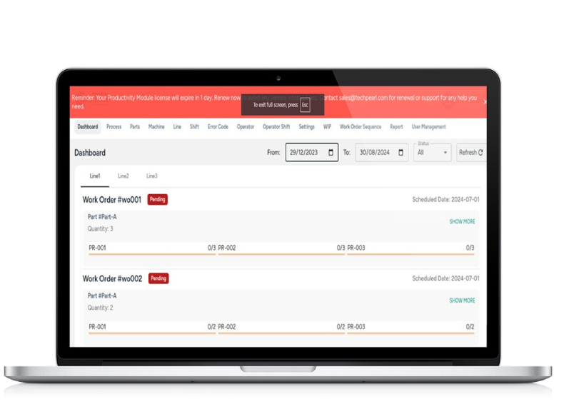 Digital Rights Management dashboard